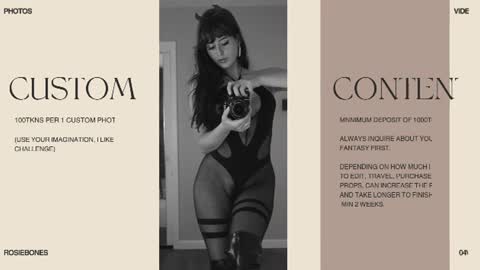 Rosie Bones online show from 15, 6, 2026