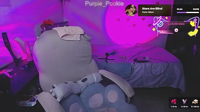 Purple-Pookiee online show from 9, 6, 2026
