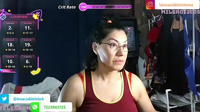 LaInsaciableIntensa online show from 21, 5, 2026