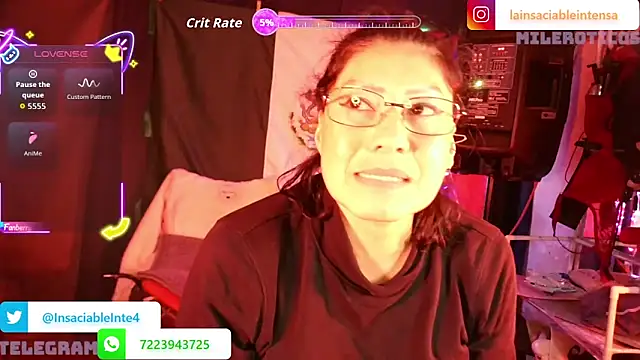 LaInsaciableIntensa online show from 8, 6, 2026