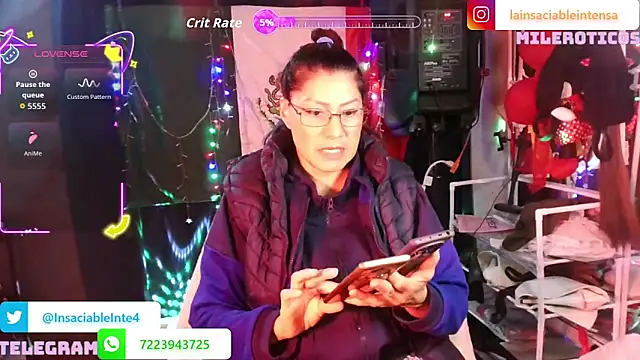 LaInsaciableIntensa online show from 14, 6, 2026