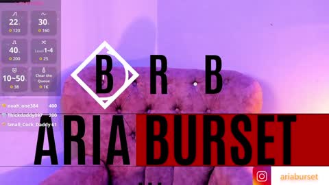 Snapshot of aria_burset chatting on 13, 12, 2024 Aria online show from 13, 12, 2024