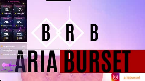 Snapshot of aria_burset chatting on 7, 1, 2025 Aria online show from 7, 1, 2025
