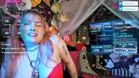 ArtsyHeartsyy online show from 3, 2, 2026