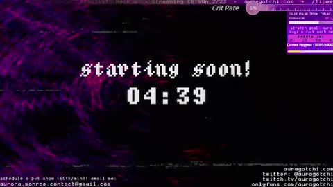 Snapshot of auragotchi chatting on 23, 2, 2025 Aurora Aura online show from 23, 2, 2025