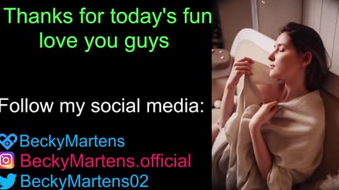Snapshot of beckymartens chatting on 19, 1, 2025 BeckyMartens come join me on while im offline here online show from 19, 1, 2025