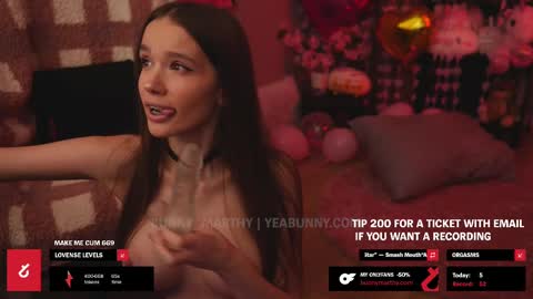 Snapshot of bunny_marthy chatting on 14, 2, 2025 Maddie Next stream online show from 14, 2, 2025