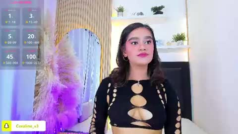 Coraline connected from 10 pm to 6 am Colombia time online show from 8, 7, 2026