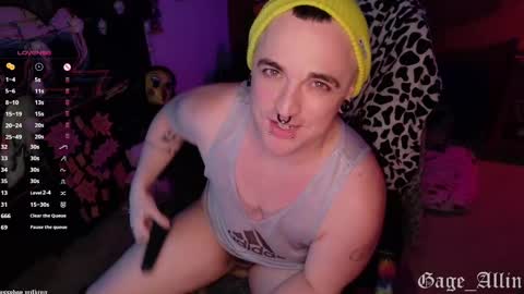 Gage Allin AKA Alpha Pussy online show from 24, 10, 2025