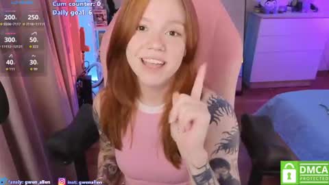 Snapshot of gwen_allen chatting on 21, 6, 2026 I am Gwen online show from 21, 6, 2026
