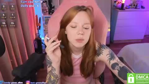Snapshot of gwen_allen chatting on 5, 8, 2026 I am Gwen online show from 5, 8, 2026