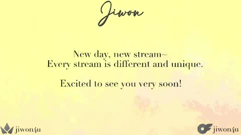 Jiwon online show from 3, 5, 2026