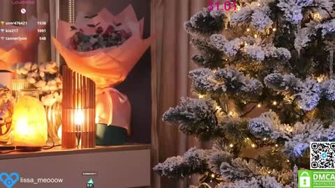 Snapshot of lissa_meooow chatting on 31, 1, 2025 your Liza again. Next stream Dec. 1 at 2 or 3 GMT online show from 31, 1, 2025