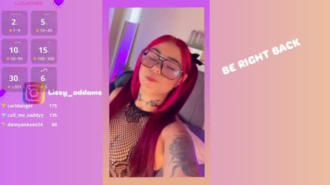 Snapshot of lissy_addams chatting on 18, 1, 2025 Lissy online show from 18, 1, 2025