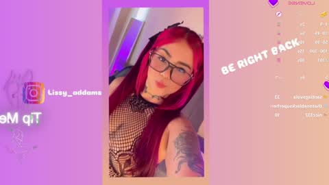 Snapshot of lissy_addams chatting on 1, 2, 2025 Lissy online show from 1, 2, 2025