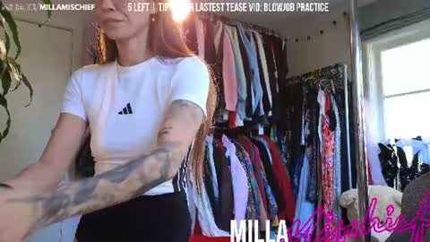 Milla Mischief online show from 27, 7, 2026