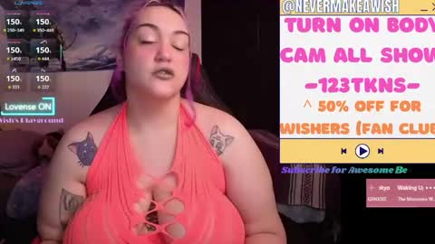 Snapshot of nevermakeawish chatting on 13, 5, 2026 Wishs Playground online show from 13, 5, 2026