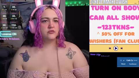 Snapshot of nevermakeawish chatting on 16, 5, 2026 Wishs Playground online show from 16, 5, 2026