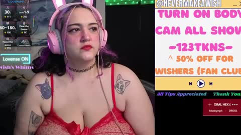 Snapshot of nevermakeawish chatting on 23, 5, 2026 Wishs Playground online show from 23, 5, 2026