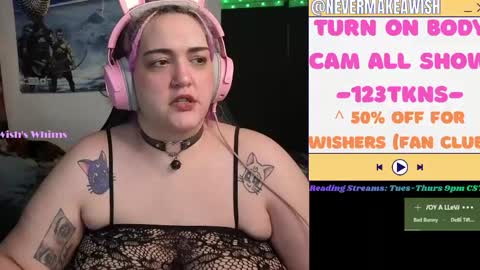 Snapshot of nevermakeawish chatting on 29, 5, 2026 Wishs Playground online show from 29, 5, 2026