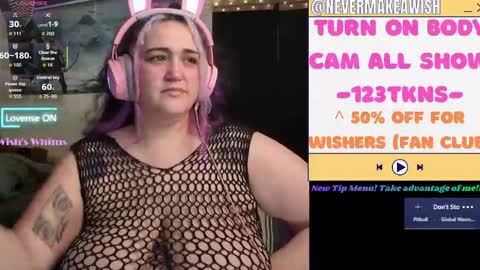 Snapshot of nevermakeawish chatting on 6, 6, 2026 Wishs Playground online show from 6, 6, 2026