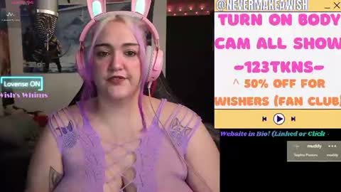 Snapshot of nevermakeawish chatting on 18, 6, 2026 Wishs Playground online show from 18, 6, 2026