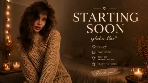ophelia blue online show from 13, 7, 2026