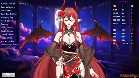 Succubus Nyx online show from 5, 12, 2024