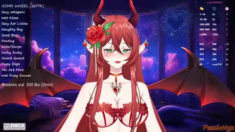 Succubus Nyx online show from 4, 1, 2025