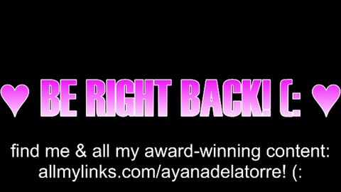 Snapshot of queenayana chatting on 11, 6, 2026 Ayana Delatorre online show from 11, 6, 2026