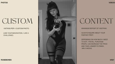 Rosie Bones online show from 24, 4, 2026