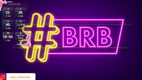 Saya Amaretto  online show from 19, 3, 2026