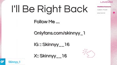 Skinnyy   online show from 1, 5, 2026
