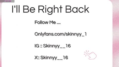 Skinnyy   online show from 7, 5, 2026