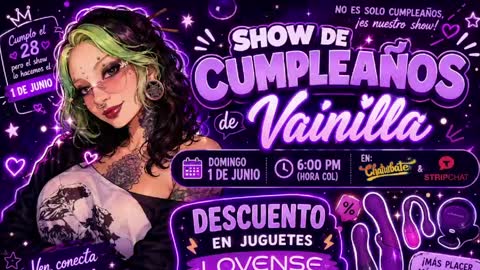 Vainilla Independent model online show from 23, 5, 2026