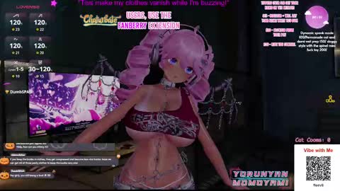 Snapshot of vegancatofficial chatting on 4, 10, 2025 Vegan catVR online show from 4, 10, 2025