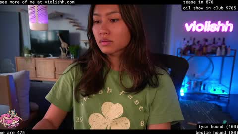 Snapshot of violishh chatting on 15, 4, 2026 follow me on twitter violishh and ig violishh online show from 15, 4, 2026