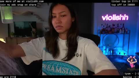 Snapshot of violishh chatting on 4, 5, 2026 follow me on twitter violishh and ig violishh online show from 4, 5, 2026