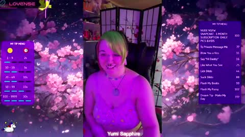 Yumi Sapphire online show from 7, 5, 2026