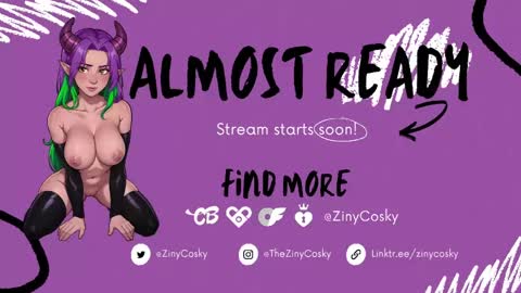 Ziny Cosky online show from 13, 4, 2026