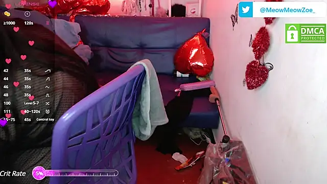 Snapshot of MeowMeowZoe chatting on 20, 2, 2025 MeowMeowZoe online show from 20, 2, 2025