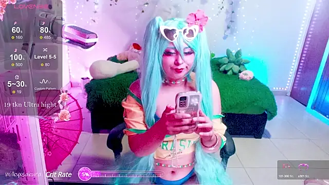 MilkyXSakura online show from 6, 3, 2025