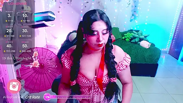 MilkyXSakura online show from 16, 3, 2025