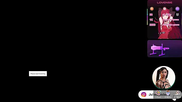 Juliett Adams  online show from 7, 11, 2025