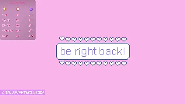 sweetmilk2006 online show from 18, 10, 2025