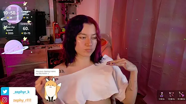 Snapshot of _zephyr_ chatting on 23, 1, 2025 zephyr online show from 23, 1, 2025