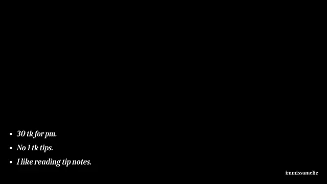 ImMissAmelie online show from 26, 10, 2025