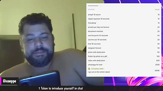 Snapshot of giuseppelovisi85 chatting on 24, 10, 2025 giuseppelovisi85 online show from 24, 10, 2025