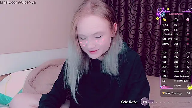 AliceNya cute online show from 13, 10, 2025