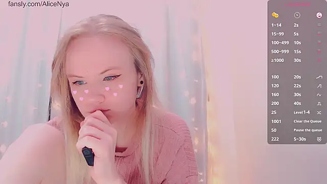 AliceNya cute online show from 12, 1, 2026